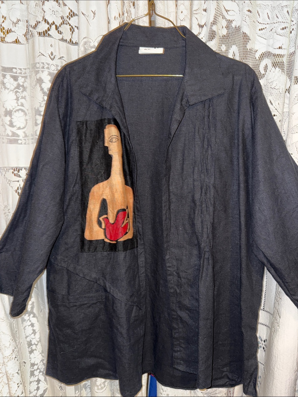 Women's‎ Artistic black Blazer Jacket